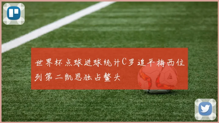世界杯点球进球统计C罗追平梅西位列第二凯恩独占鳌头